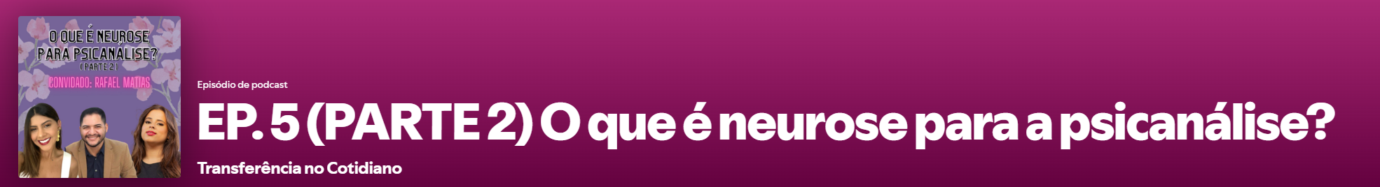 Capa do podcast EP. 5